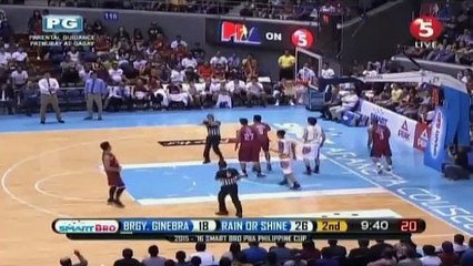BRGY. GINEBRA VS RAIN OR SHINE NOVEMBER 29 2015 2ND QUARTER