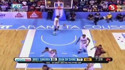 BRGY. GINEBRA VS RAIN OR SHINE NOVEMBER 29 2015 4TH QUARTER