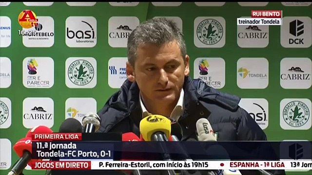 Rui Bento Conf de Imprensa Tondela 0 x 1 FC Porto 11ª Jorn Liga 2015-16