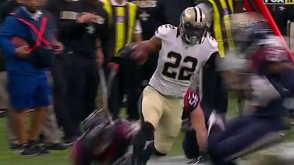 Saints Mark Ingram dances down the sideline for 30-yard run