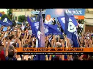 Basha: 21 Qershori, ora  e llogarisë - Top Channel Albania - News - Lajme