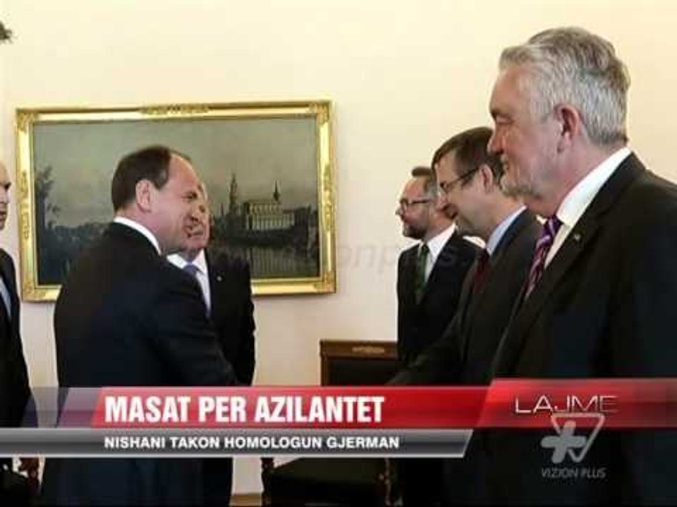 Presidenti Nishani takon homologun e tij Gjerman - News, Lajme - Vizion Plus