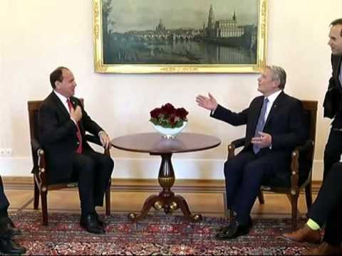 MASAT PER AZILANTET,PRESIDENTI NISHANI TAKOHET ME HOMOLOGUN GJERMAN GAUCK LAJM