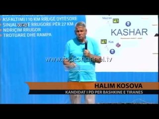 Halim Kosova: Përmirësim infrastrukturës në Kashar - Top Channel Albania - News - Lajme