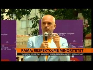 Rama, takime në Konispol e Sarandë: Respektojmë minoritetet - Top Channel Albania - News - Lajme