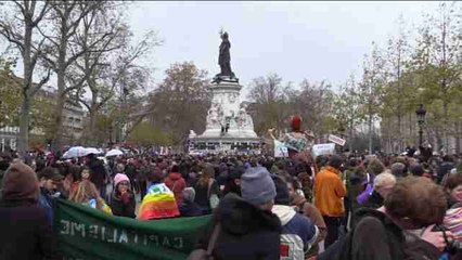 Más de cien detenidos en París en la manifestación por el clima no autorizada