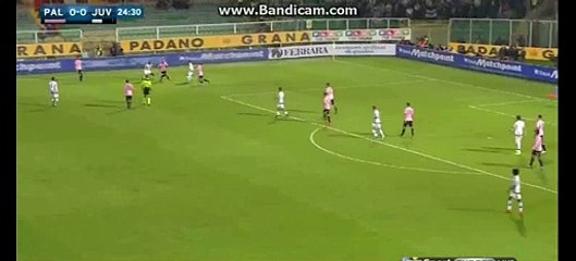 Paul Pogba Fantastic CURVE SHOOT CHANCE  PALERMO 0-0 JUVENTUS - 29-11-2015