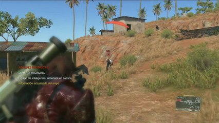 MetaL gear solid V the phantom pain, gameplay español parte 28,Mision 27, Causa principal, rescatando al soldado que sabe sobre la vacuna