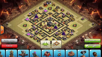 Clash of clans - Town hall 8 (th8) war base best 2015 anti 3stars New update + REPLAY
