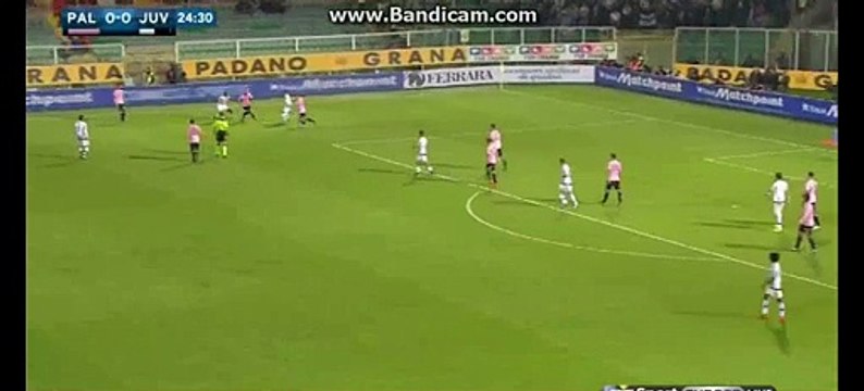 Paul Pogba INCREDIBLE MISS PALERMO 0-0 JUVENTUS - 29-11-2015