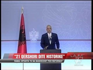 Edi Rama: 21 qershori ditë historike - News, Lajme - Vizion Plus