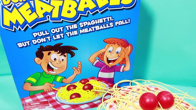 FUN KIDS TOY GAME Don't Drop The Meatballs Family Fun Challenge Baby Alive Doll Videos