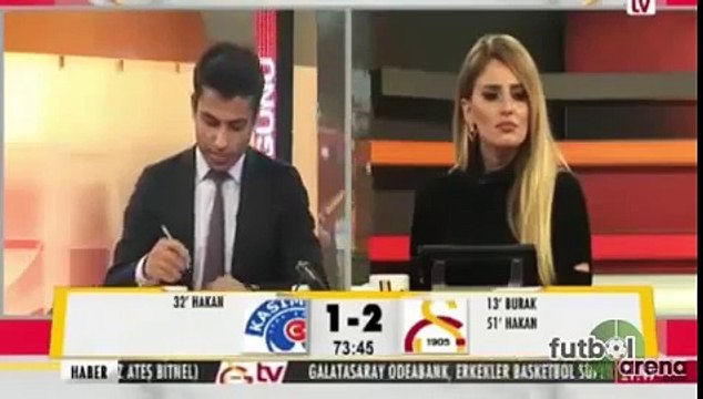 Kasımpaşa 2-2 Galatasaray titi Gol Anında GS TV spikerlerin tepkisi