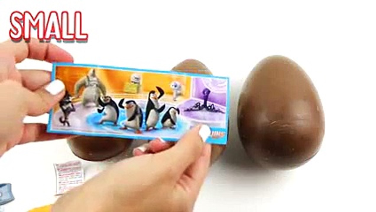 Learn Sizes with Surprise Eggs! Opening Kinder Surprise Egg and HUGE JUMBO Mystery Chocolate Eggs!