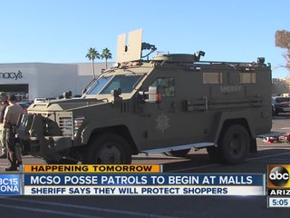 Arpaio’s volunteers to patrol malls