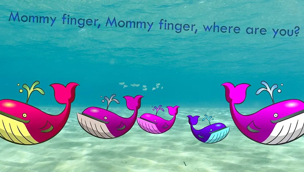 Whale Finger Family Song Calf Daddy Finger Nursery Rhymes Full animated cartoon english 20 catoonTV!