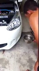 هكذا يتم إصلاح صدام السيارة بالماء الساخن !