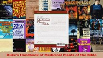 PDF Download  Dukes Handbook of Medicinal Plants of the Bible PDF Online