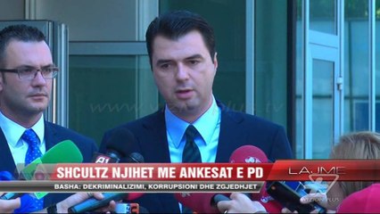 Shcultz njihet me ankesat e PD - News, Lajme - Vizion Plus