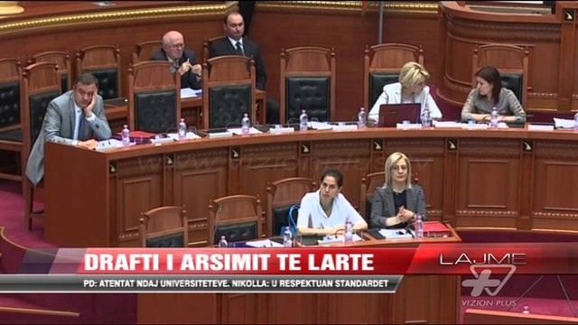 Parlament, debat për ligjin e arsimit të lartë - News, Lajme - Vizion Plus