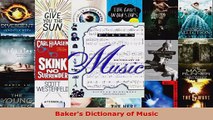 Read  Bakers Dictionary of Music Ebook Free