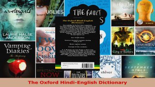 Read  The Oxford HindiEnglish Dictionary Ebook Free