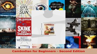 Read  Cambodian for Beginners  Second Edition PDF Free