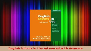 Download  English Idioms in Use Advanced with Answers Ebook Free
