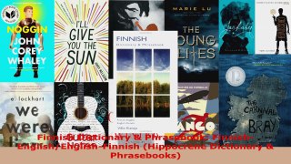 Read  Finnish Dictionary  Phrasebook FinnishEnglishEnglishFinnish Hippocrene Dictionary  EBooks Online
