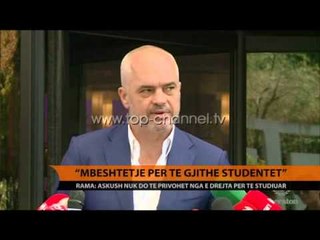Arsimi, Rama: Ligji garanton konkurrencën - Top Channel Albania - News - Lajme