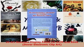 Download  24 Art Nouveau Display Fonts CDROM and Book Dover Electronic Clip Art EBooks Online