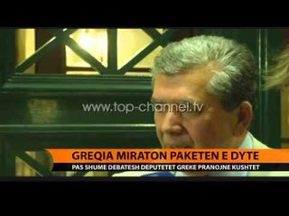 Greqia miraton paketën e dytë - Top Channel Albania - News - Lajme