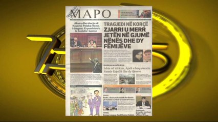 SHTYPI I DITES ME TITUJT KRYESORE TE FAQEVE TE PARA TE GAZETAVE E PREMTE 24 KORRIK 2015 LAJM