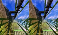3D Active_Passive - KatunZ Inverted Roller Coaster - POV 3D Experience side by side