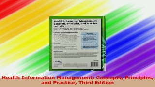 Health Information Management Concepts Principles and Practice Third Edition PDF