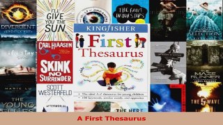 Read  A First Thesaurus Ebook Free