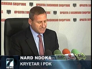 OPOZITA E BASHKUAR DREJTESIA E KERCENUAR NGA KARTONAT NE PARLAMENT LAJM