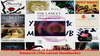 Read  The Lancet Handbook of Essential Concepts in Clinical Research The Lancet Handbooks Ebook Free