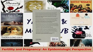Read  Fertility and Pregnancy An Epidemiologic Perspective PDF Free