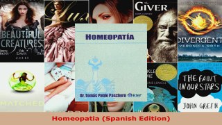 Download  Homeopatia Spanish Edition PDF Free