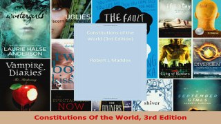 Read  Constitutions Of the World 3rd Edition Ebook Free