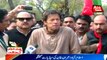 Islamabad: Chairman Pti Imran Khan talks to media