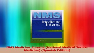 NMS Medicina  Interna National Medical SeriesMedicine Spanish Edition PDF