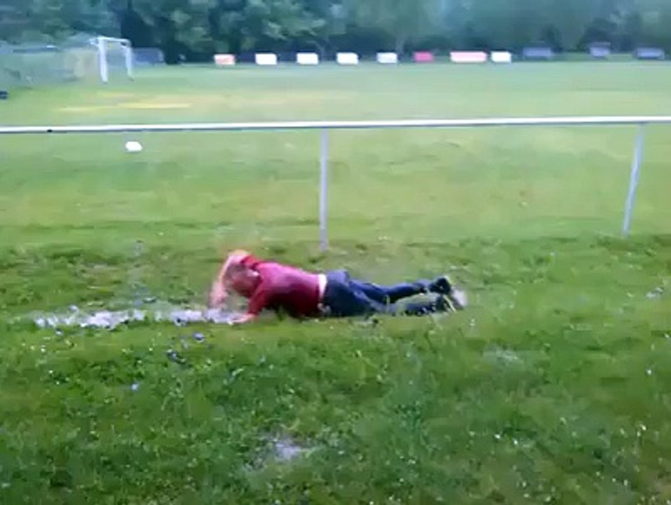 Man got crazzy tongue emoticon awesome swimming