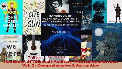 Download  Handbook of Central Auditory Processing Disorder Vol 2 Comprehensive Intervention PDF Online
