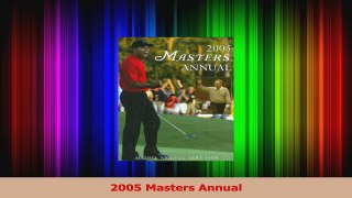 2005 Masters Annual Download