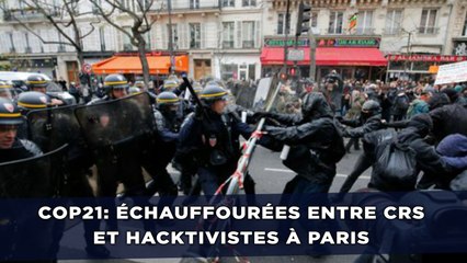COP21: Échauffourées et affrontements entre CRS et hacktivistes cagoulés