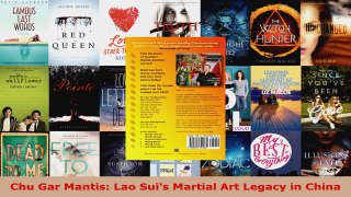 Read  Chu Gar Mantis Lao Suis Martial Art Legacy in China EBooks Online
