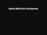 [Read] Navarre Bible: Acts of the Apostles Online