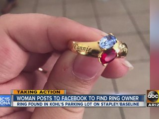 Lost ring found in Mesa